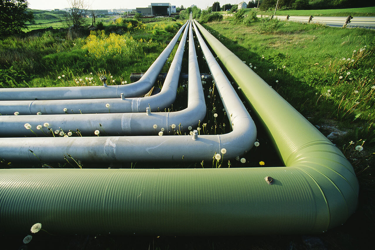 Biomethane – industrial piping